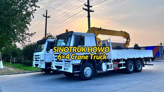 Sino Truck HOWO 10-тонный строительный кран с телескопической стрелой
