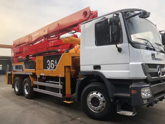Putzmeister 36m Benz бетонное оборудование бетонораспределительная стрела бетононасосная машина б/у бетононасос с креплением на грузовике