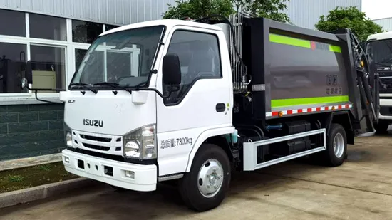 Компактный электрический мусоровоз объемом 6 куб. м для эффективного сбора отходов