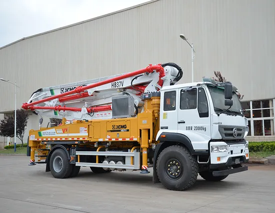 Официальная цена бетононасоса Hb37V, установленного на грузовике, от XCMG Concrete Machinery. Китай. Б/у. Цена бетононасоса Schwing 37 м на грузовике.