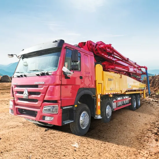 Машина на шасси HOWO 8X4, 56 м, бетононасос б/у