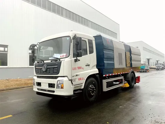 Подметально-уборочная машина Dongfeng Tianjin объёмом 10 куб. м., идеально подходит для городских дорог и автомагистралей.